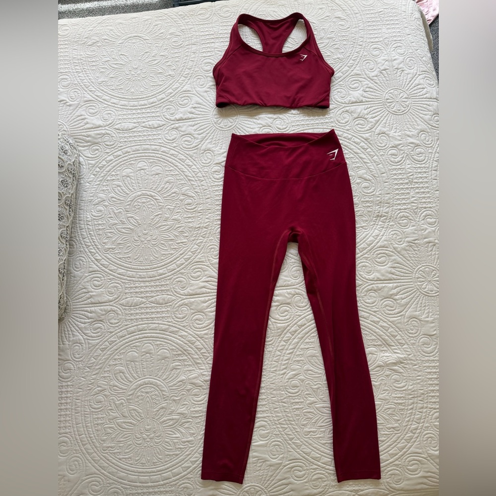 Gymshark Wine Red High-Rise Leggings